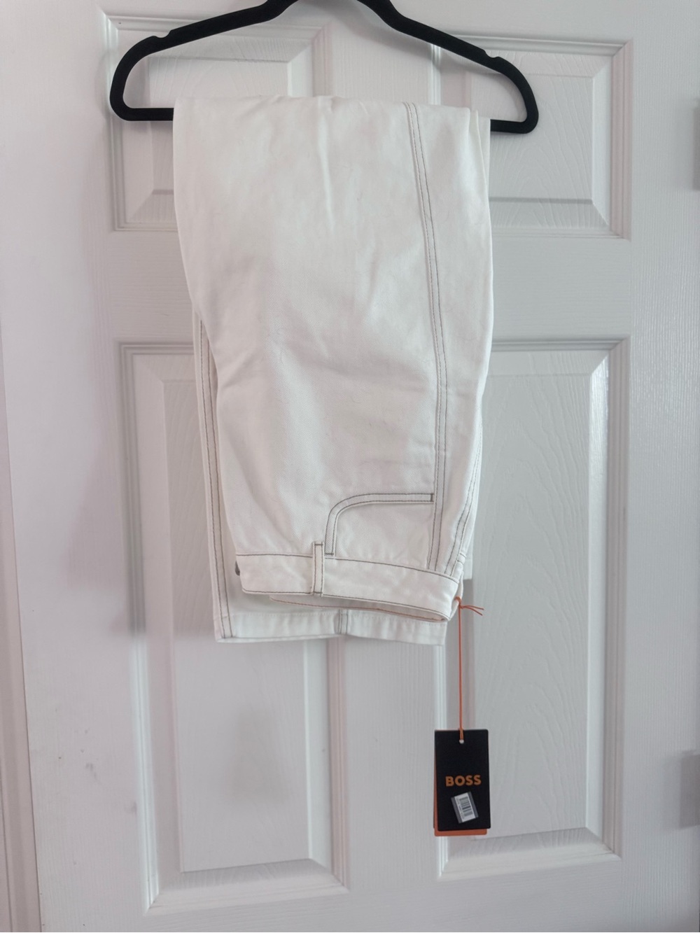 BOSS White Straight-Leg Women's Jeans